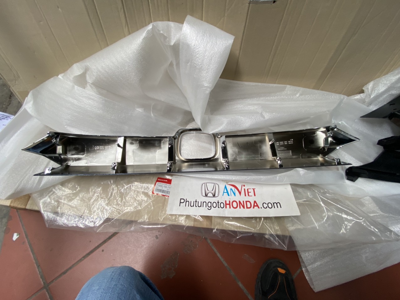 Ốp mạ crom Mặt ca lăng xe Honda CITY 2021-2022 Bản G và bản L